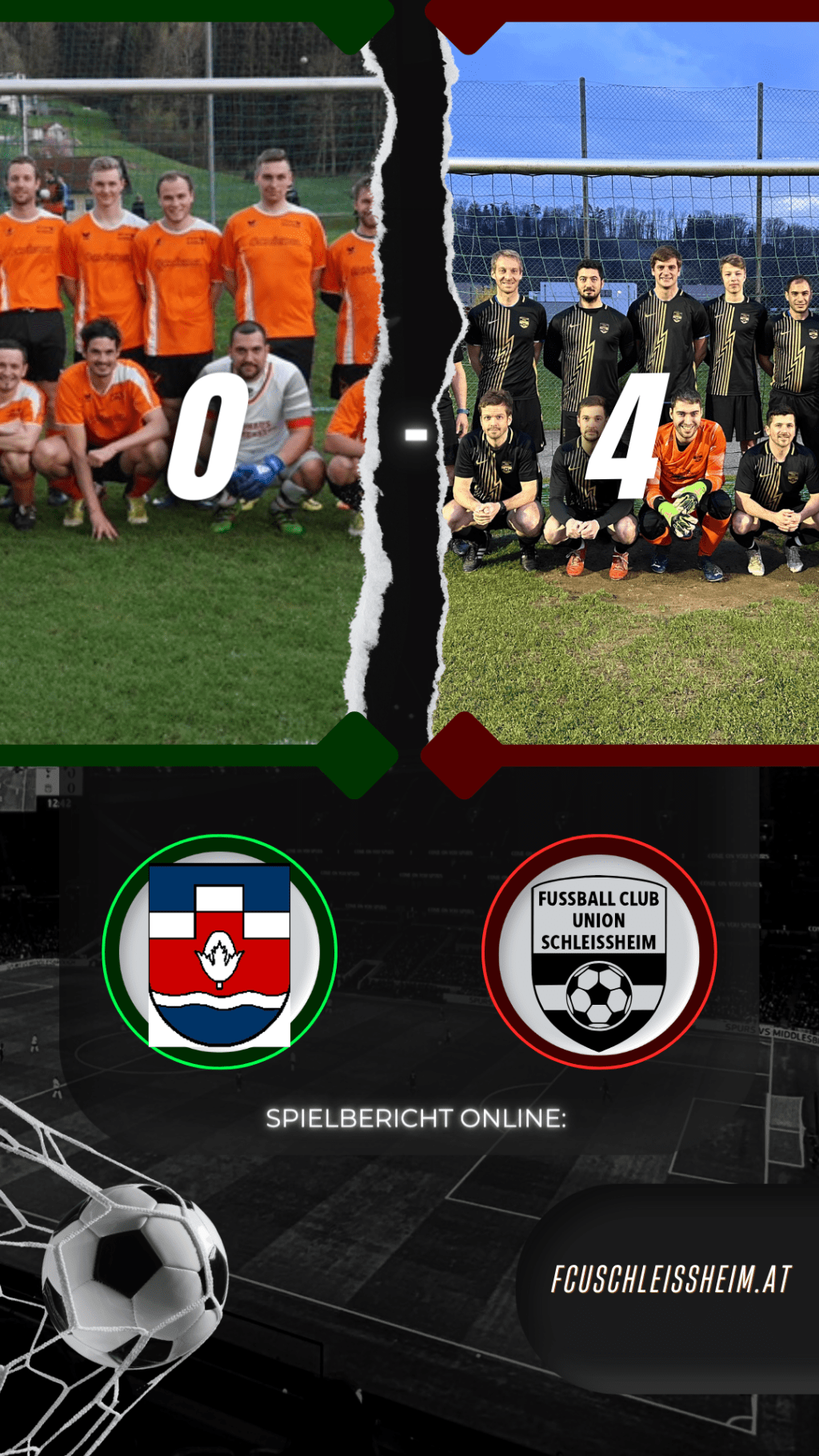 Sieg im Kräftemessen: Union Nußbach und FC Union Schleißheim trennen sich 0-4