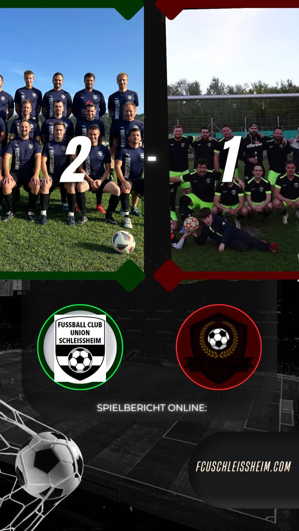 Spielbericht: FC Gornjak – FCU Schleißheim&nbsp;(1:2)