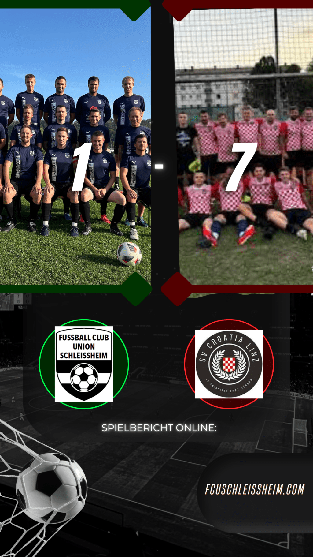 Spielbericht: FC Union Schleißheim vs. SV Croatia&nbsp;Linz