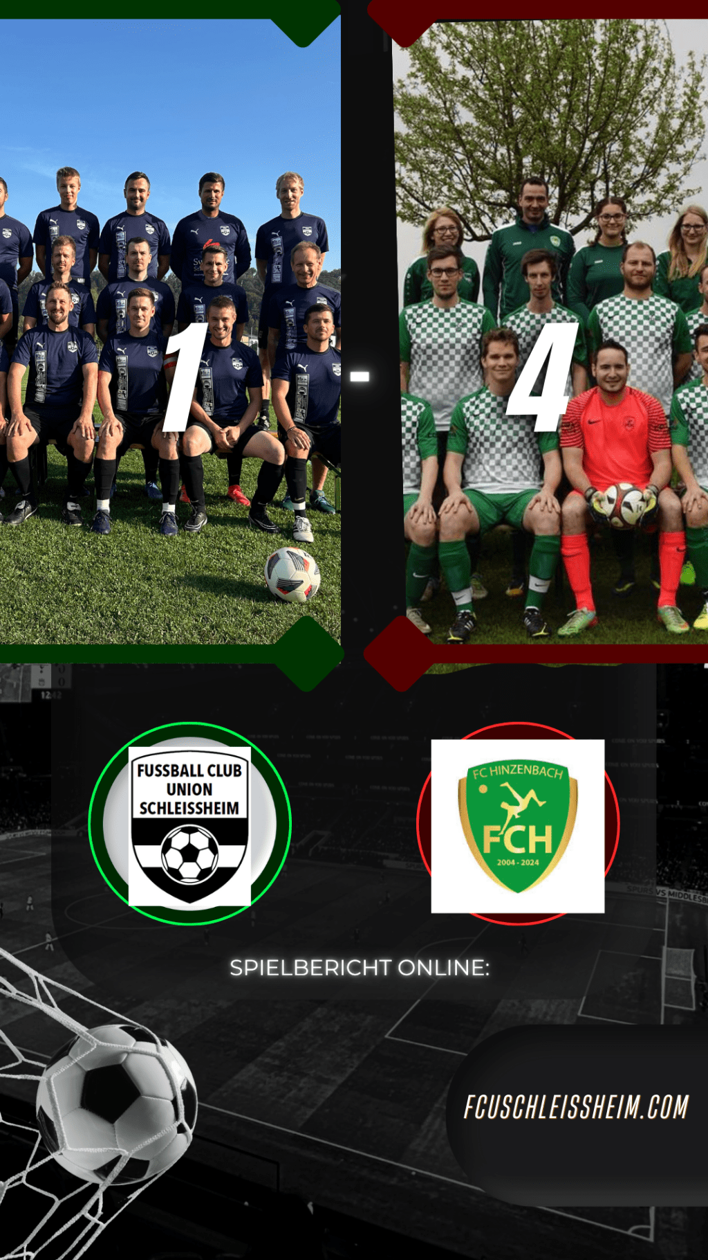 Spielbericht: Erste Saisonniederlage gegen den FC&nbsp;Hinzenbach