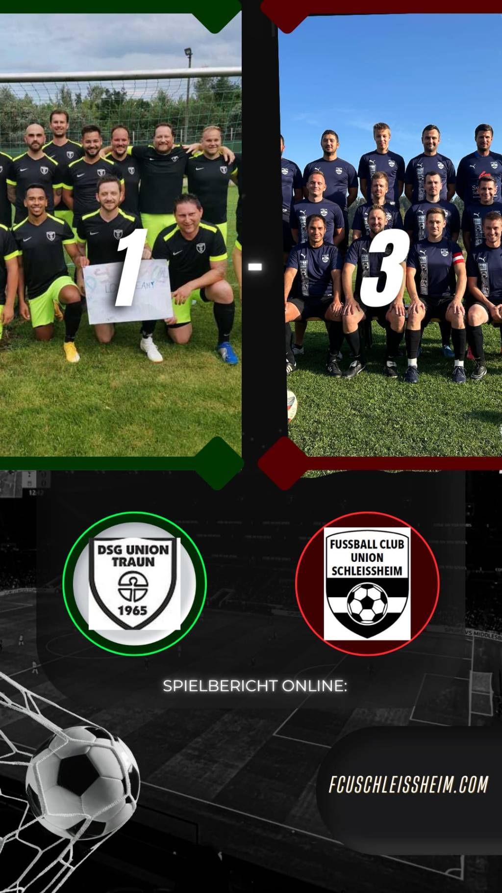 Spielbericht: DSG Traun – FCU Schleißheim&nbsp;(1:3)