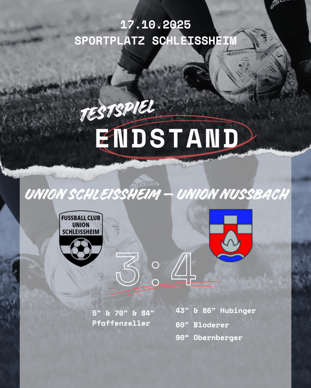 Knappe Niederlage im Testspiel!